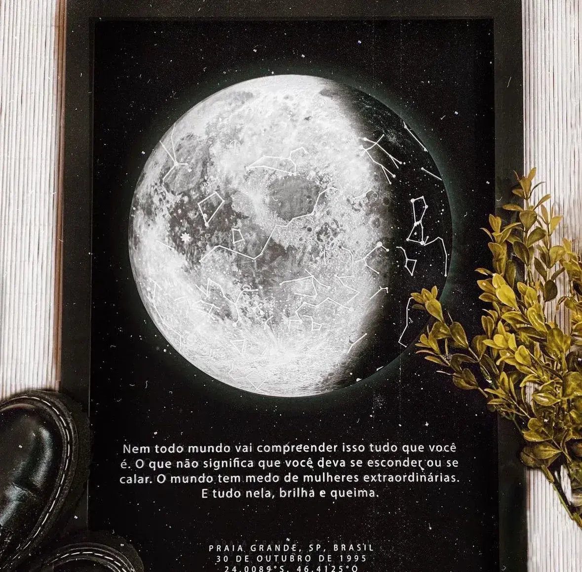 Decorative moon art print